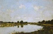 Eugene Boudin Deauville  O rio morto oil painting reproduction